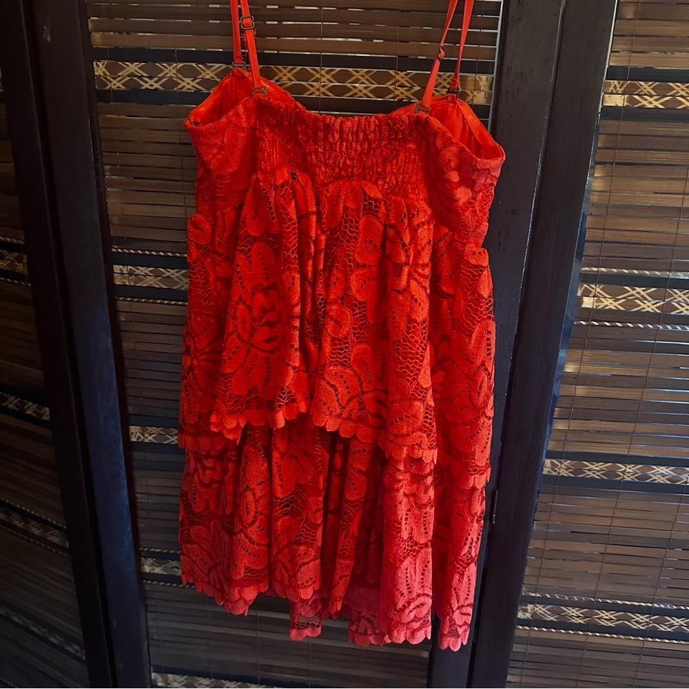 NWT Maeve Red Mini Dress Anthropologie - Picture 9 of 14